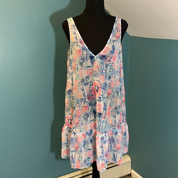 Lilly Pulitzer Other - Lilly Pulitzer Blue and Pink Dress or Swim Coverup